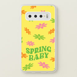 Spring Baby Retro Pattern  - Spring Phone Case for Galaxy S10