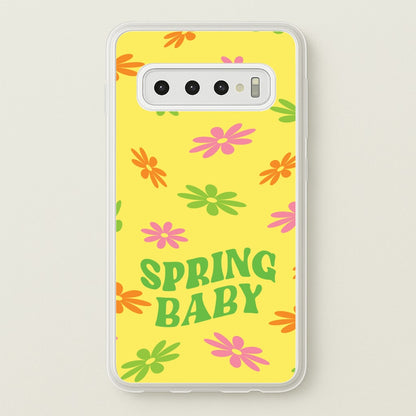 Spring Baby Retro Pattern  - Spring Phone Case for Galaxy S10