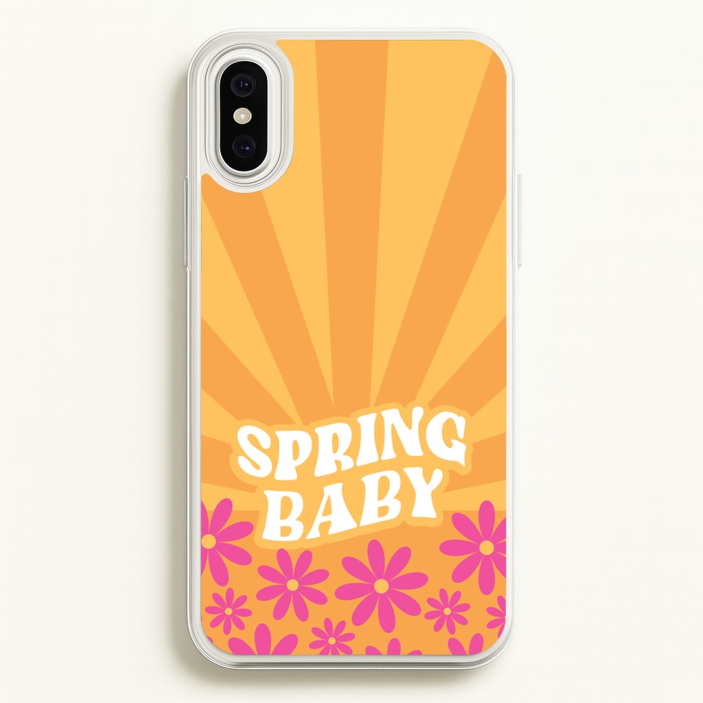 Spring Baby Retro   - Spring Phone Case for iPhone XS Max