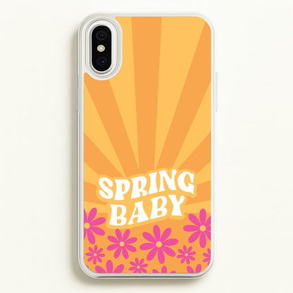 Spring Baby Retro   - Spring Phone Case for iPhone XS Max