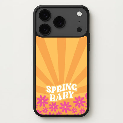 Spring Baby Retro Phone Case for iPhone 17 Pro Max