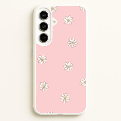 Dusty Pink Daisy Pattern  - Spring Phone Case for Galaxy A56