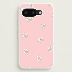 Dusty Pink Daisy Pattern  - Spring Phone Case for Google Pixel 9a