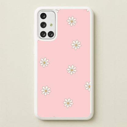 Dusty Pink Daisy Pattern  - Spring Phone Case for Galaxy A71