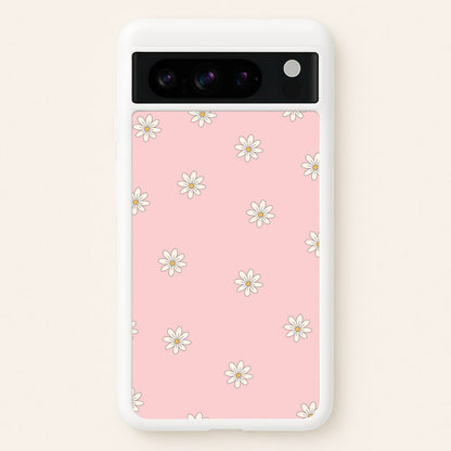Dusty Pink Daisy Pattern  - Spring Phone Case for Google Pixel 8 Pro