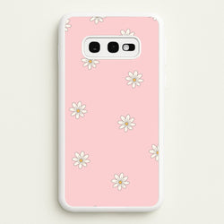 Dusty Pink Daisy Pattern  - Spring Phone Case for Galaxy S10e