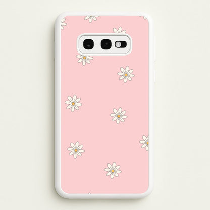 Dusty Pink Daisy Pattern  - Spring Phone Case for Galaxy S10e