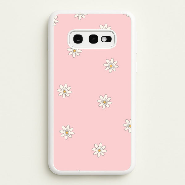 Dusty Pink Daisy Pattern  - Spring Phone Case for Galaxy S10e