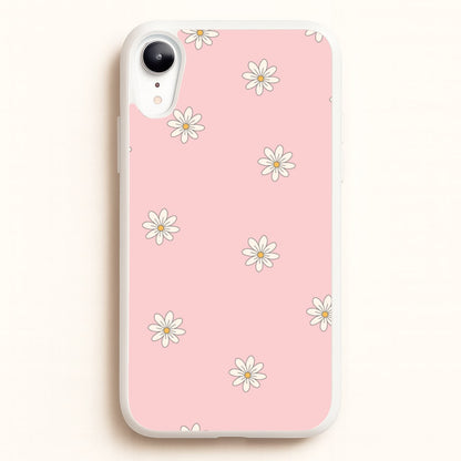 Dusty Pink Daisy Pattern  - Spring Phone Case for iPhone XR