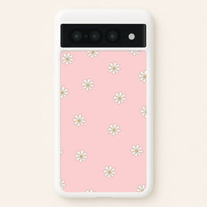 Dusty Pink Daisy Pattern  - Spring Phone Case for Google Pixel 7 Pro
