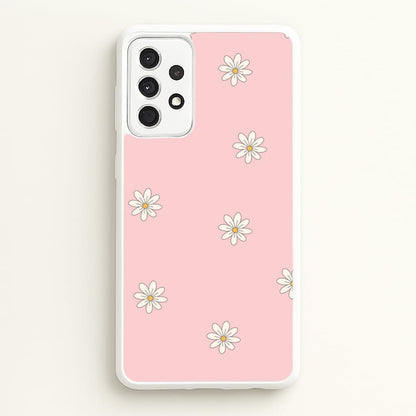 Dusty Pink Daisy Pattern  - Spring Phone Case for Galaxy A52 / A52s