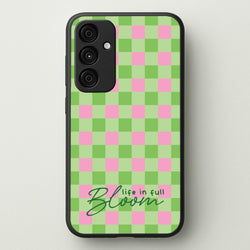 Life In Full Bloom Checkered  - Spring Phone Case for Galaxy A15