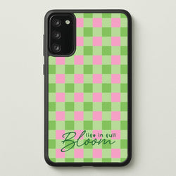 Life In Full Bloom Checkered  - Spring Phone Case for Galaxy A41