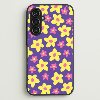 Purple Abstract Floral Pattern  - Spring Phone Case for Galaxy S23FE