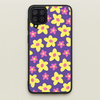 Purple Abstract Floral Pattern  - Spring Phone Case for Galaxy A12