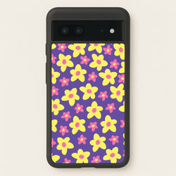 Purple Abstract Floral Pattern  - Spring Phone Case for Google Pixel 7