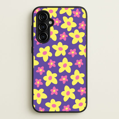 Purple Abstract Floral Pattern  - Spring Phone Case for Galaxy A54