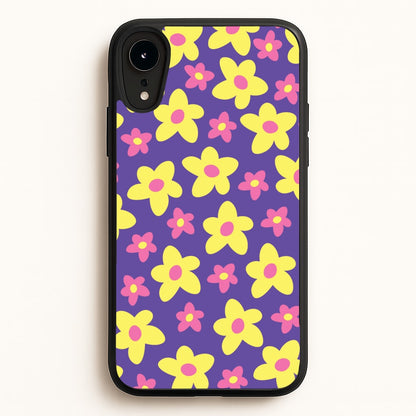 Purple Abstract Floral Pattern  - Spring Phone Case for iPhone XR
