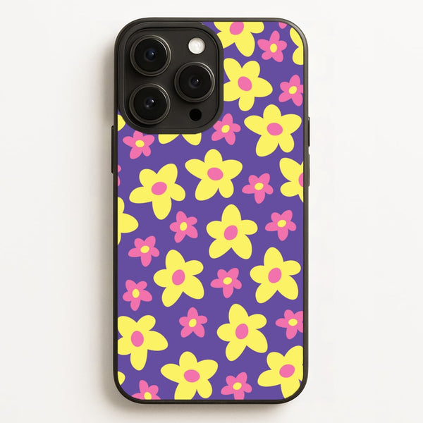 Purple Abstract Floral Pattern  - Spring Phone Case for iPhone 12 Pro Max