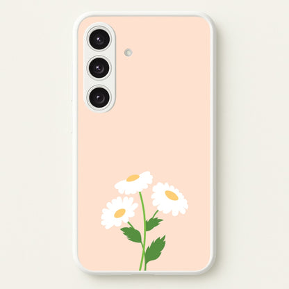 Peach And Dasies   - Spring Phone Case for Galaxy S24