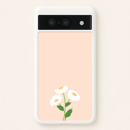 Peach And Dasies   - Spring Phone Case for Google Pixel 8