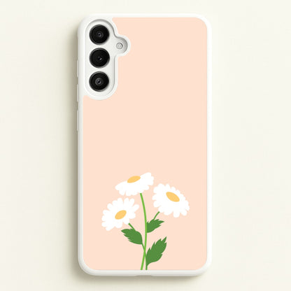 Peach And Dasies   - Spring Phone Case for Galaxy A34