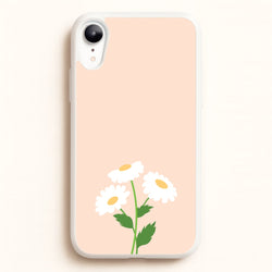 Peach And Dasies   - Spring Phone Case for iPhone XR