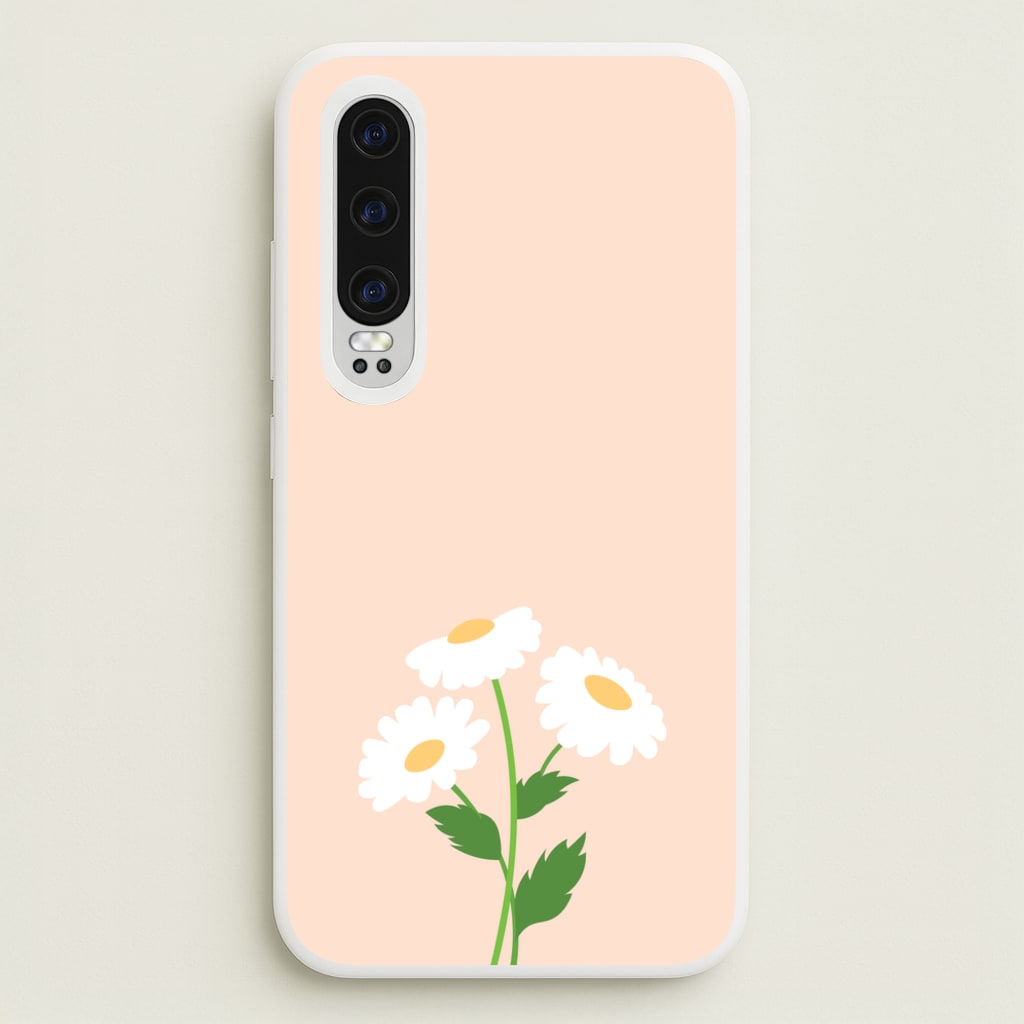 Peach And Dasies   - Spring Phone Case for Huawei P30