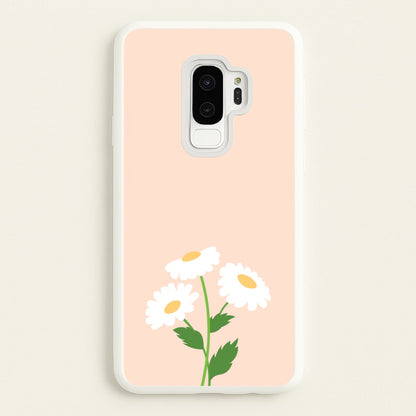 Peach And Dasies   - Spring Phone Case for Galaxy S9 Plus