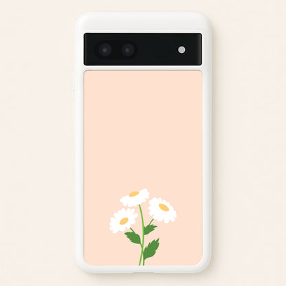 Peach And Dasies   - Spring Phone Case for Google Pixel 6a
