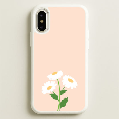 Peach And Dasies   - Spring Phone Case for iPhone X / XS