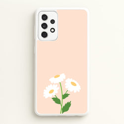 Peach And Dasies   - Spring Phone Case for Galaxy A52 / A52s