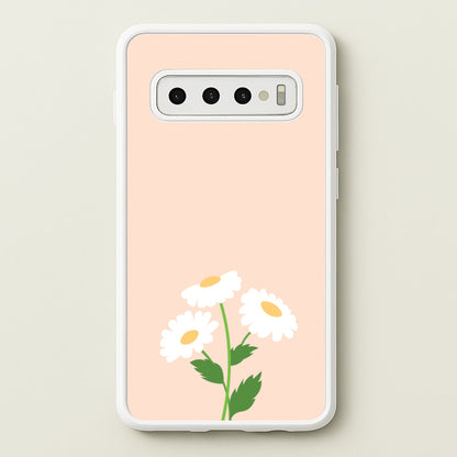 Peach And Dasies   - Spring Phone Case for Galaxy S10 Plus