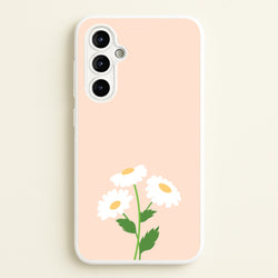 Peach And Dasies   - Spring Phone Case for Galaxy A54