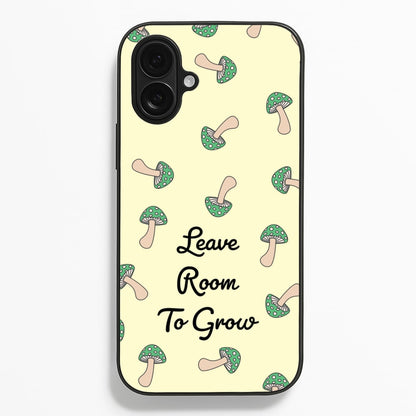 Leave Room To Go Mushroom Pattern  - Spring Phone Case for iPhone 16 Plus