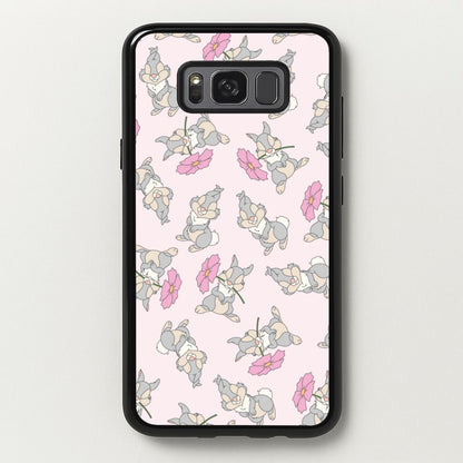 Cute bunny And Flowers Pattern  - Spring Phone Case for Galaxy S8