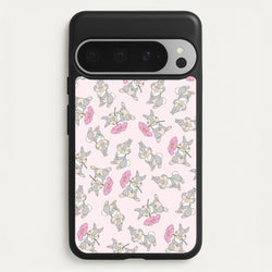 Cute bunny And Flowers Pattern  - Spring Phone Case for Google Pixel 9 Pro XL