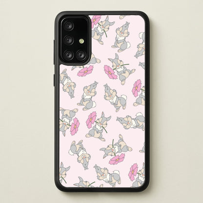Cute bunny And Flowers Pattern  - Spring Phone Case for Galaxy A71