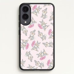Cute bunny And Flowers Pattern  - Spring Phone Case for Galaxy S25 Edge