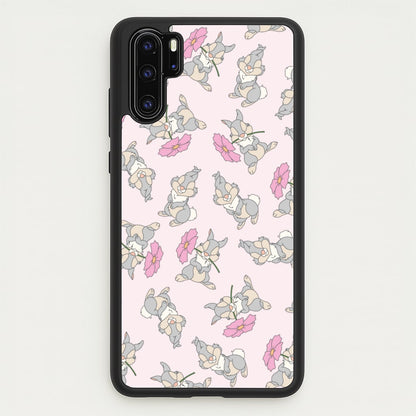 Cute bunny And Flowers Pattern  - Spring Phone Case for Huawei P30 Pro