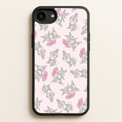 Cute bunny And Flowers Pattern  - Spring Phone Case for iPhone 6 / 7 / 8 / SE