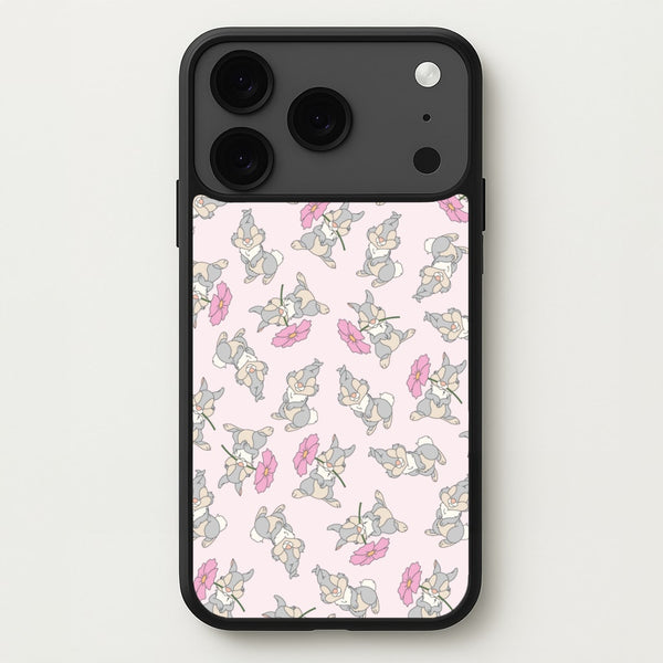 Cute bunny And Flowers Pattern Phone Case for iPhone 17 Pro Max