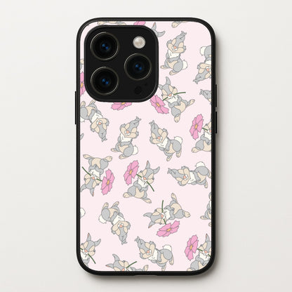 Cute bunny And Flowers Pattern  - Spring Phone Case for iPhone 14 Pro