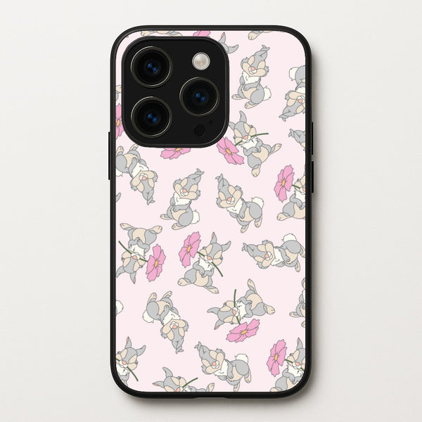 Cute bunny And Flowers Pattern  - Spring Phone Case for iPhone 14 Pro
