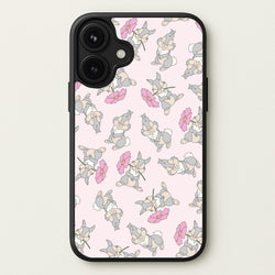 Cute bunny And Flowers Pattern Phone Case for iPhone 17