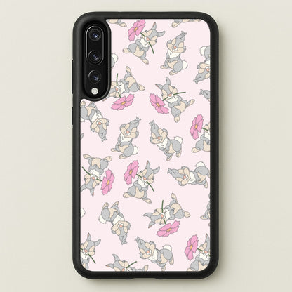 Cute bunny And Flowers Pattern  - Spring Phone Case for Huawei P20 Pro