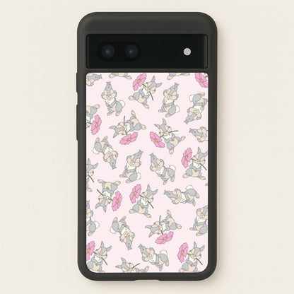 Cute bunny And Flowers Pattern  - Spring Phone Case for Google Pixel 6a