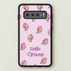 Hello Spring Butterfly Pattern  - Spring Phone Case for Galaxy S10