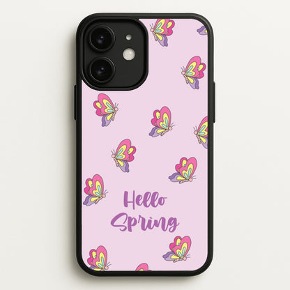 Hello Spring Butterfly Pattern  - Spring Phone Case for iPhone 11