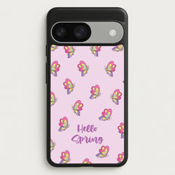 Hello Spring Butterfly Pattern  - Spring Phone Case for Google Pixel 9 / 9 Pro